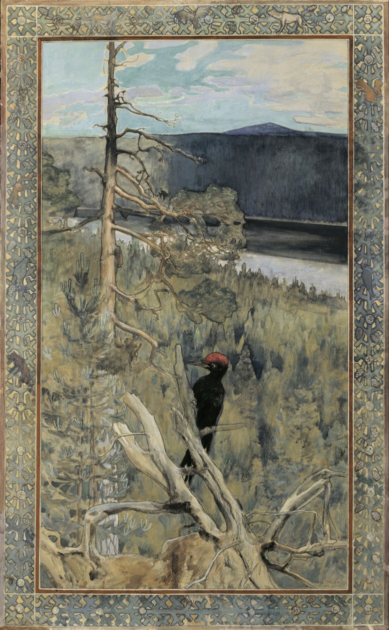 Pica-pau-preto de Akseli Gallen Kallela