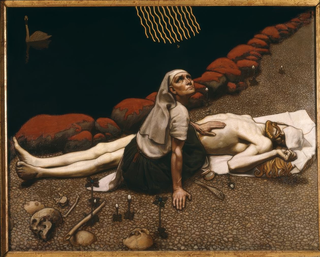 A. Gallen-Kallela, Mutter des Lemminkain. de Akseli Gallen Kallela