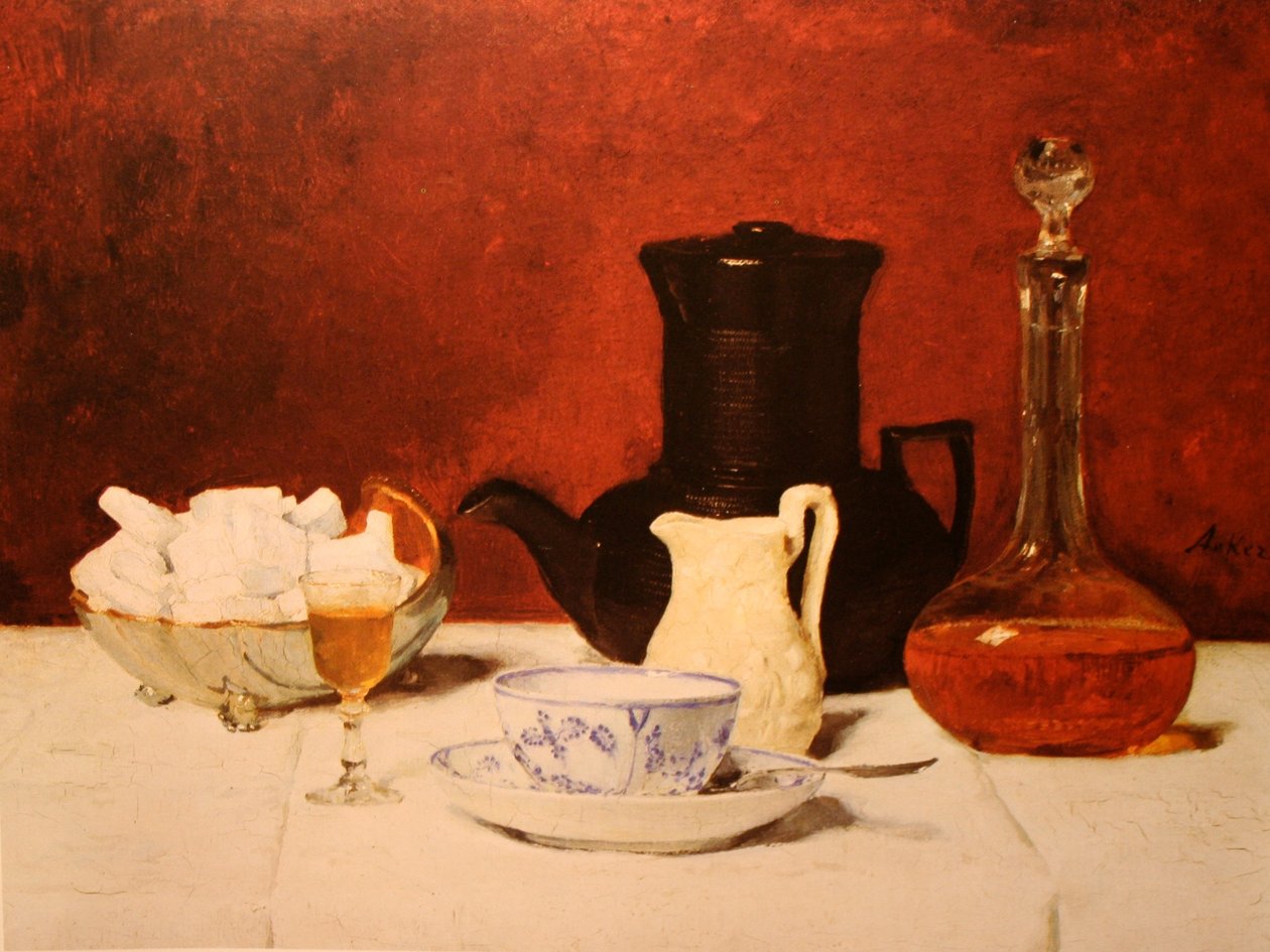Café e conhaque de Albert Anker