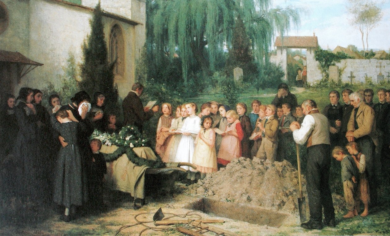 crianças funeral de Albert Anker