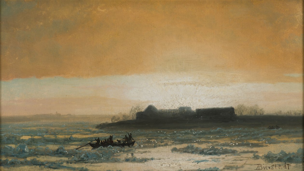 Quebra de gelo, 1889 de Albert Bierstadt