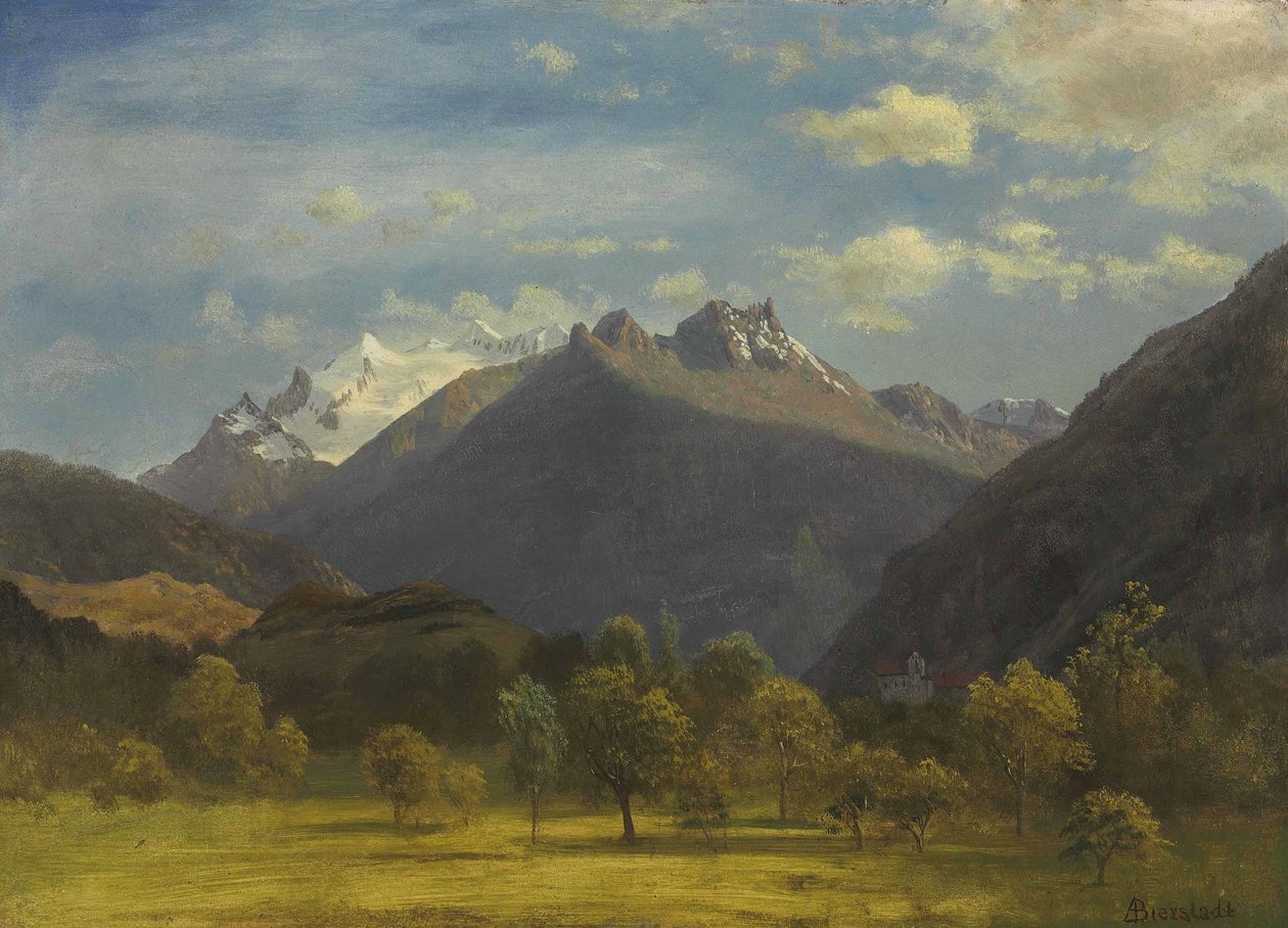 Os Alpes da Visp de Albert Bierstadt