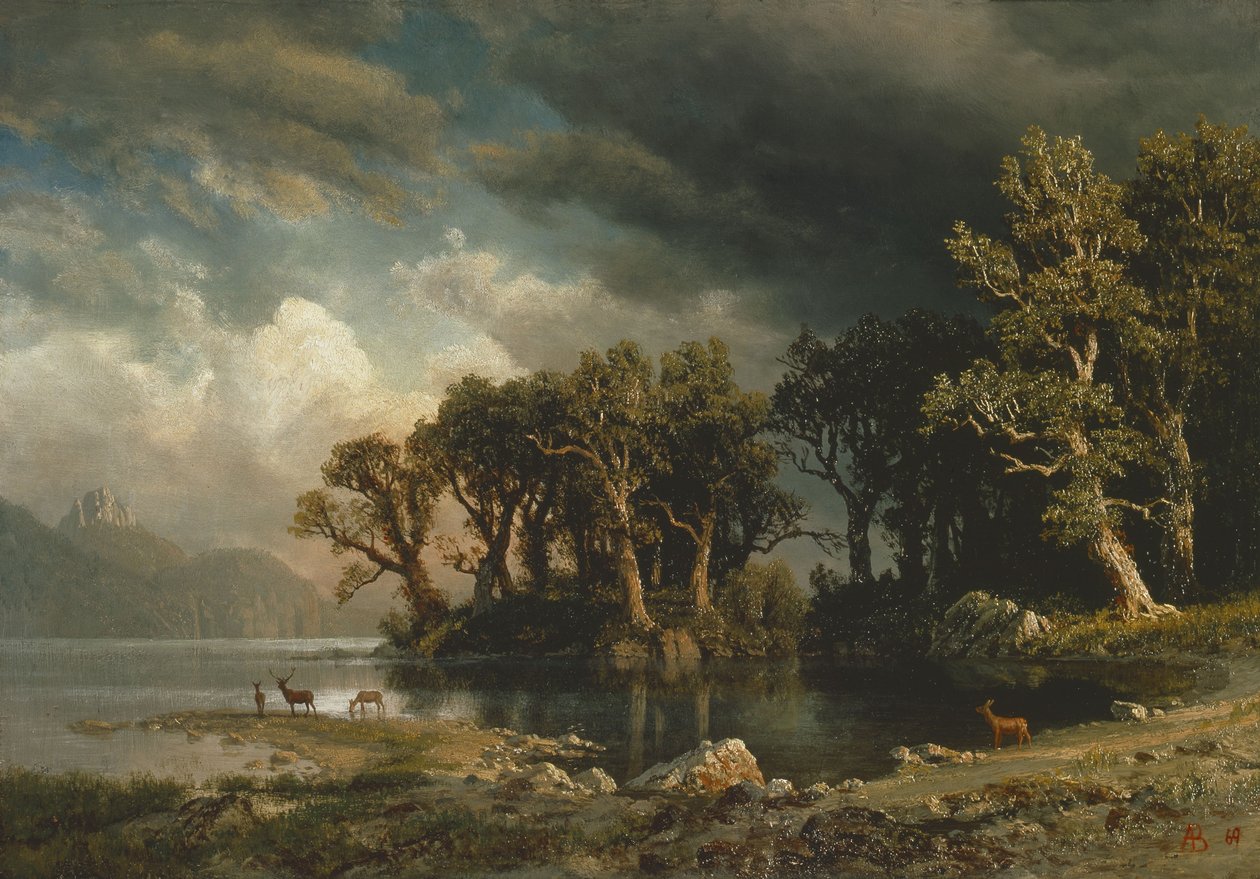 A tempestade que vem de Albert Bierstadt