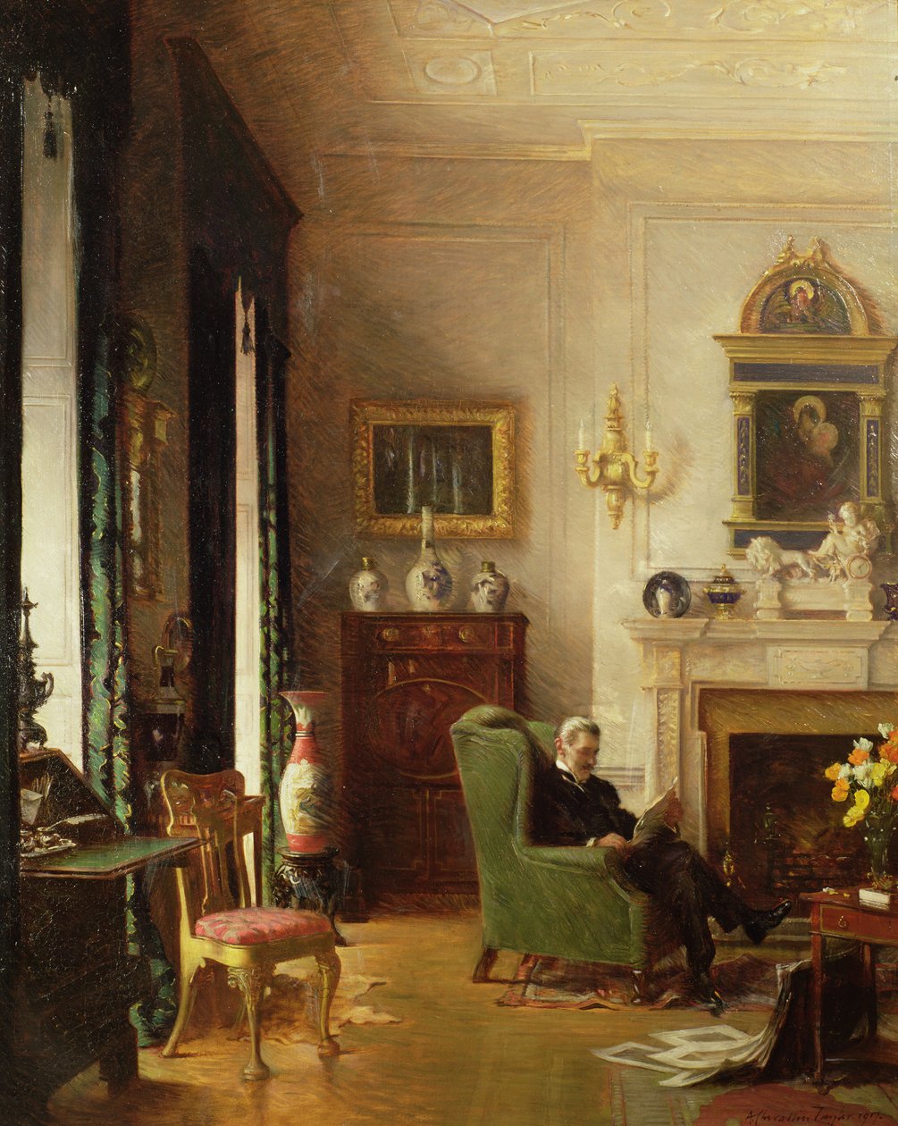 A sala de desenho cinza de Albert Chevallier Tayler