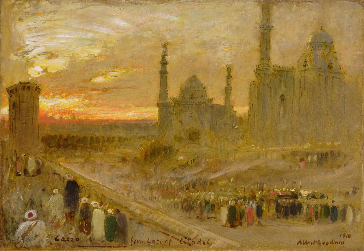 Cairo do Portão da Cidadela, 1910 de Albert Goodwin