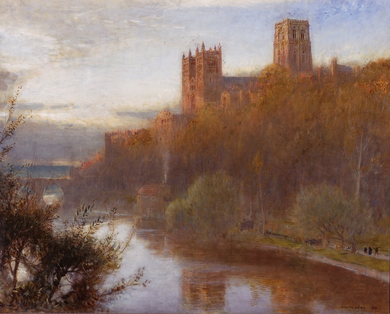 Catedral de Durham, 1910 de Albert Goodwin
