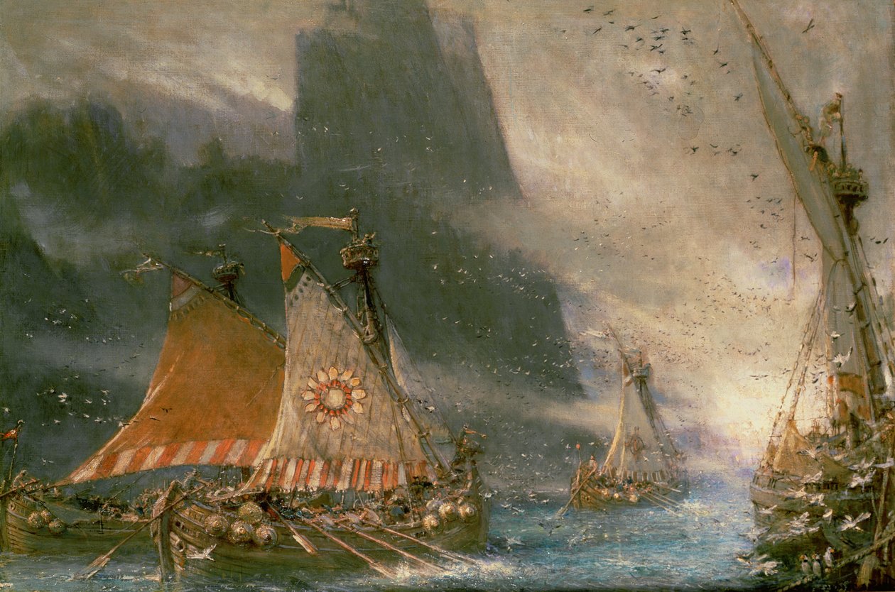 Os Caçadores do Mar Viking de Albert Goodwin