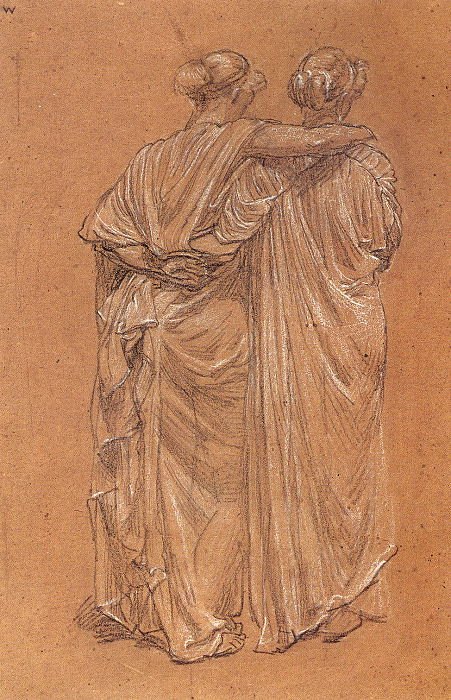 Estudo de duas mulheres de Albert Joseph Moore