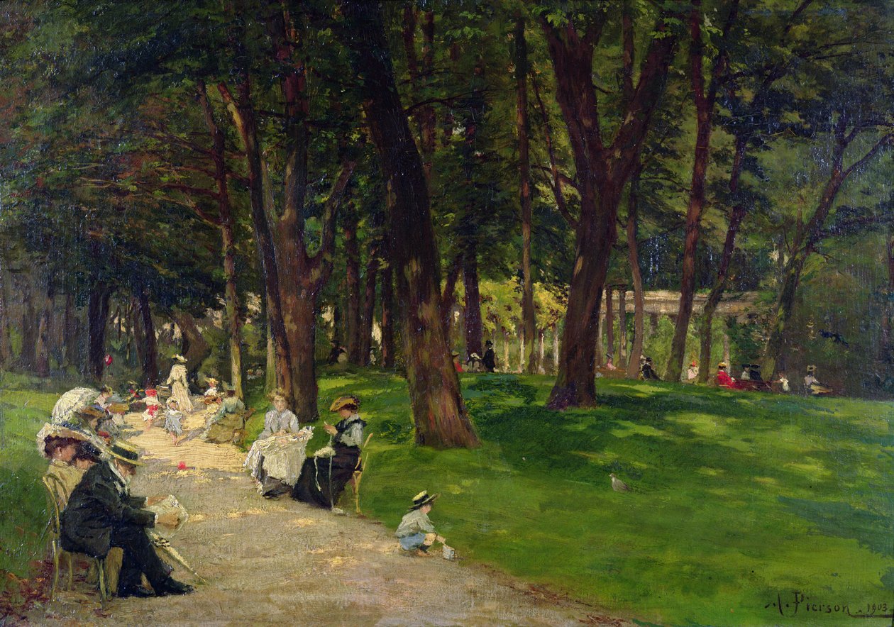 No parque, 1903 de Albert Leopold Pierson