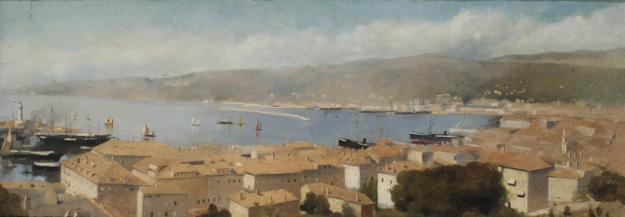 Vista de Trieste, c.1889 de Albert Letchford