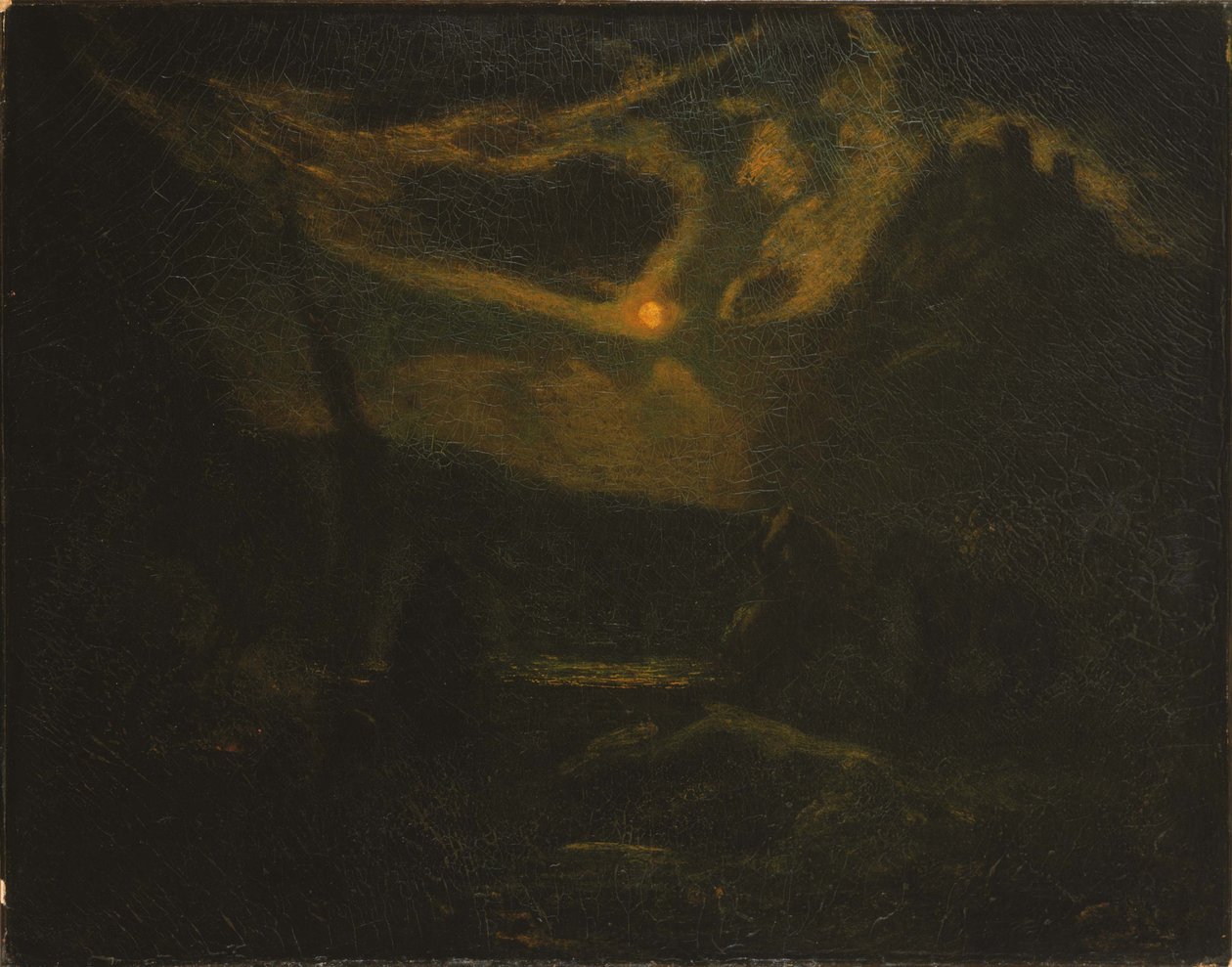 Macbeth e as bruxas de Albert Pinkham Ryder
