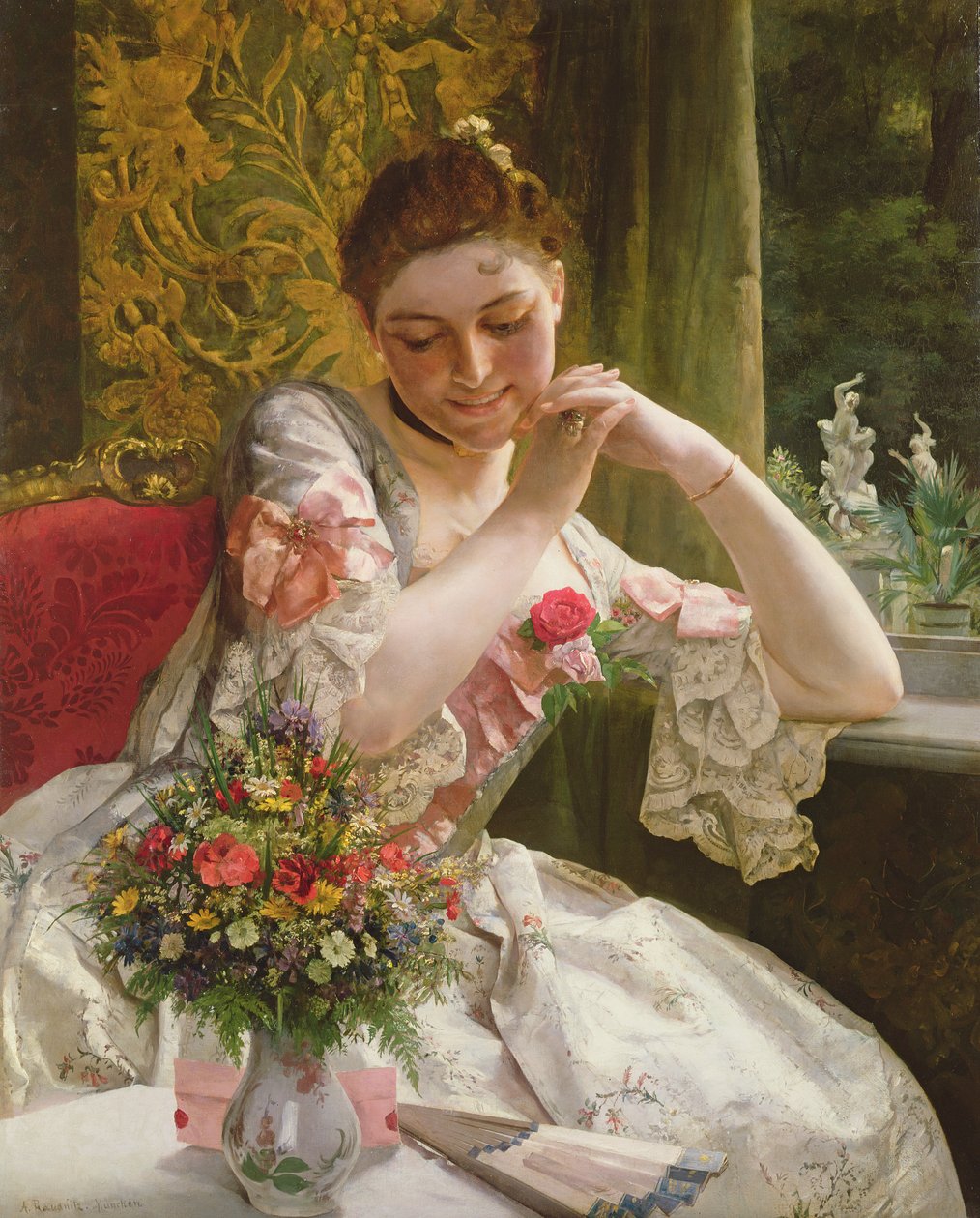 O buquê (c.1880) de Albert Raudnitz