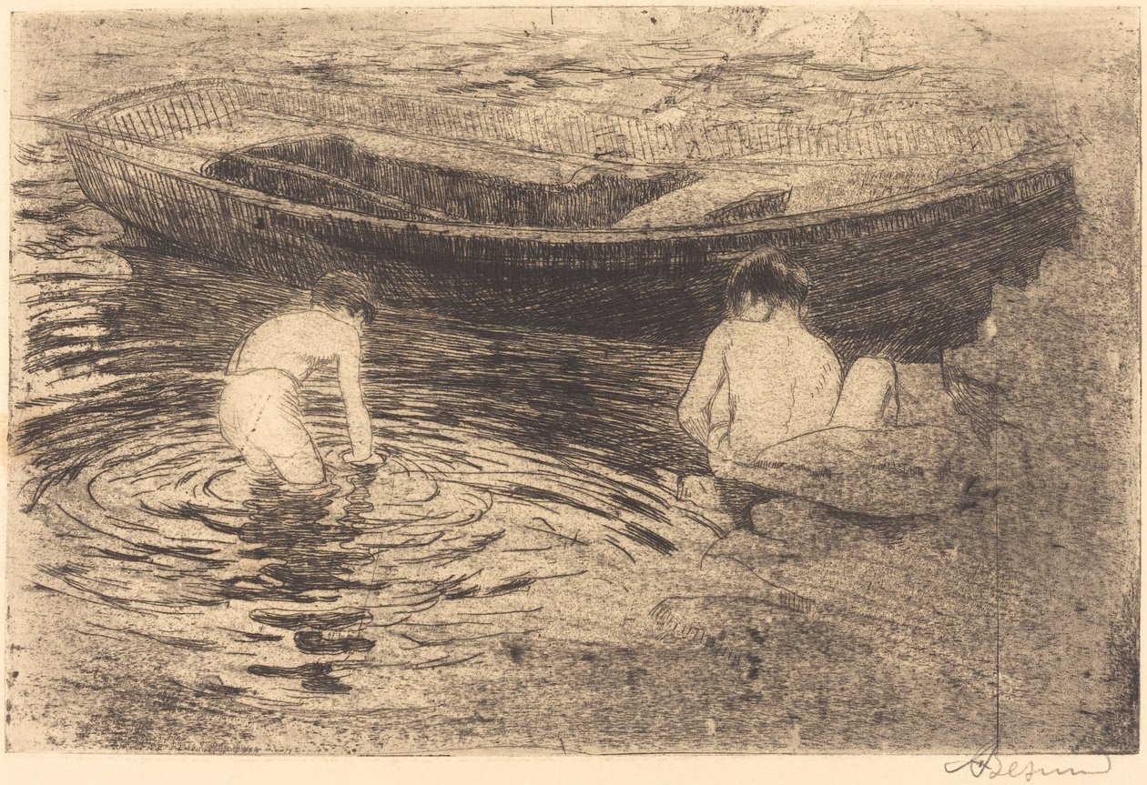 Banho em Talloires de Albert Besnard
