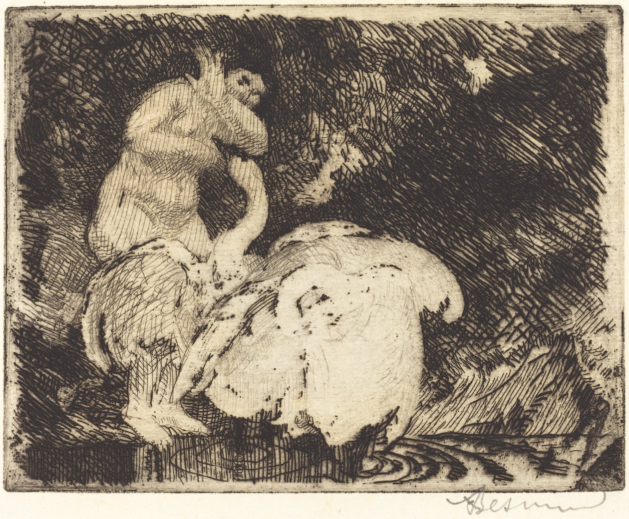 Banho de Leda de Albert Besnard