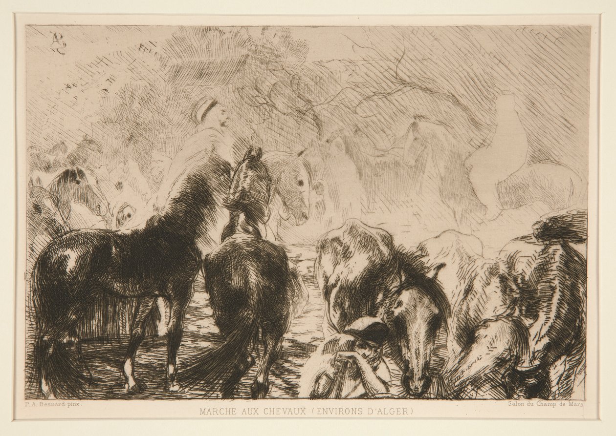 Marchar? aos Cavalos (Aproximadamente de Albert Besnard