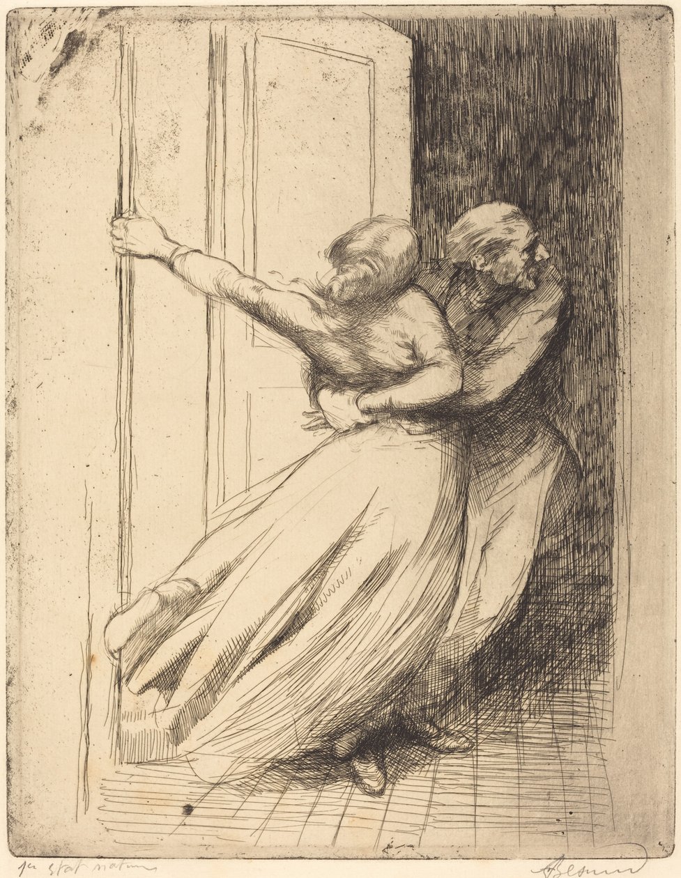 O estupro (Le Viol) de Albert Besnard