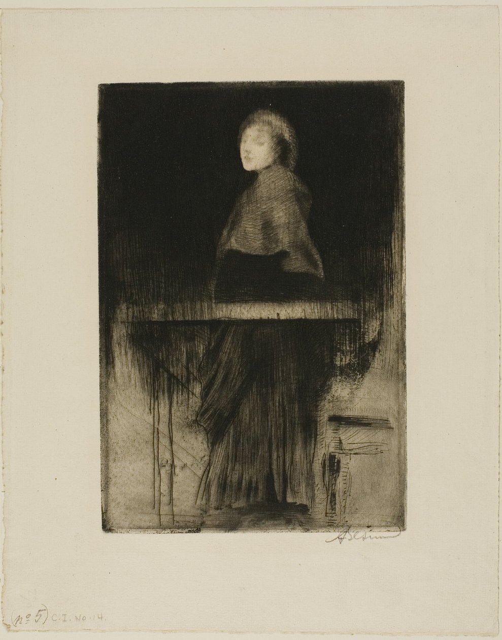 Mulher em um cabo de Albert Besnard