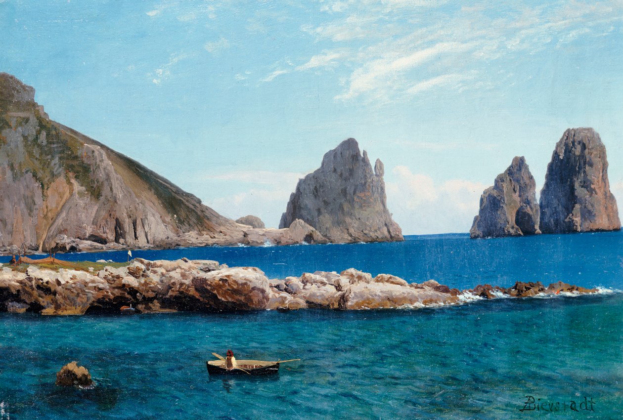 Remo das rochas de Albert Bierstadt