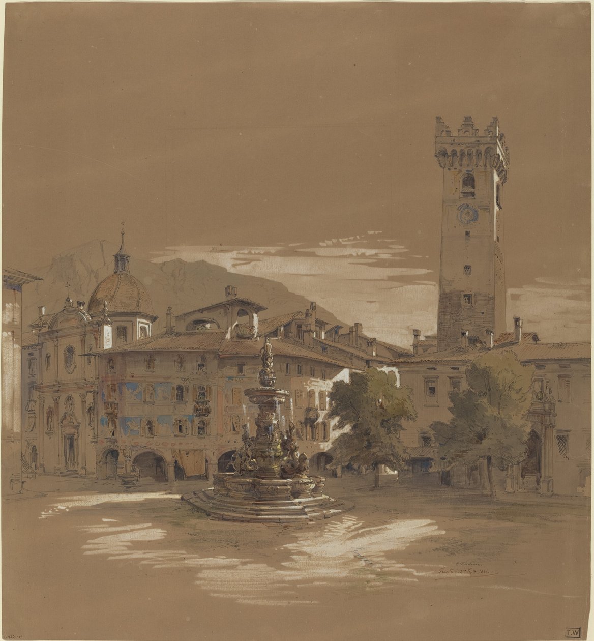 Vista de Trento de Albert Emil Kirchner