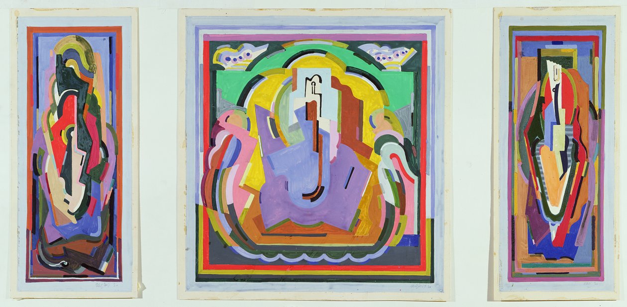 Estudo para um tríptico de Albert Gleizes