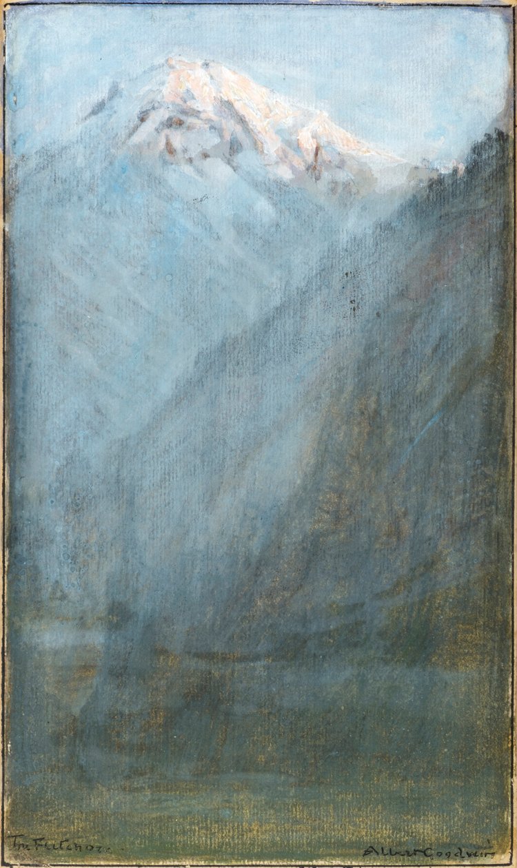 O Fletschhorn (aguarela) de Albert Goodwin