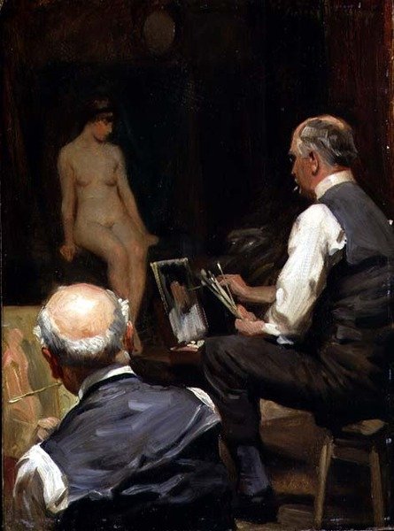 No Estúdio (quadro) de Albert Henry Collings