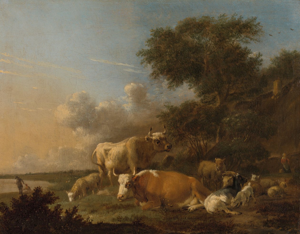 Paisagem com Gado de Albert Jansz Klomp