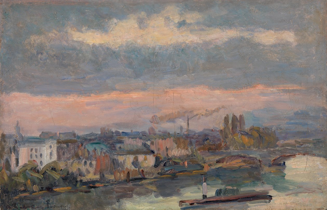 Ao longo do Sena (Rouen) de Albert Lebourg