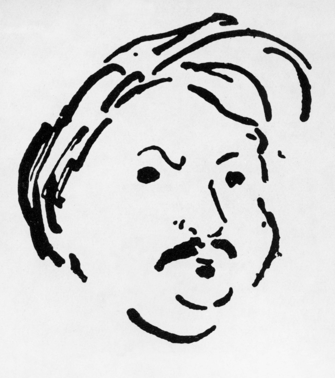 Honore de Balzac (litho) de Albert Marquet