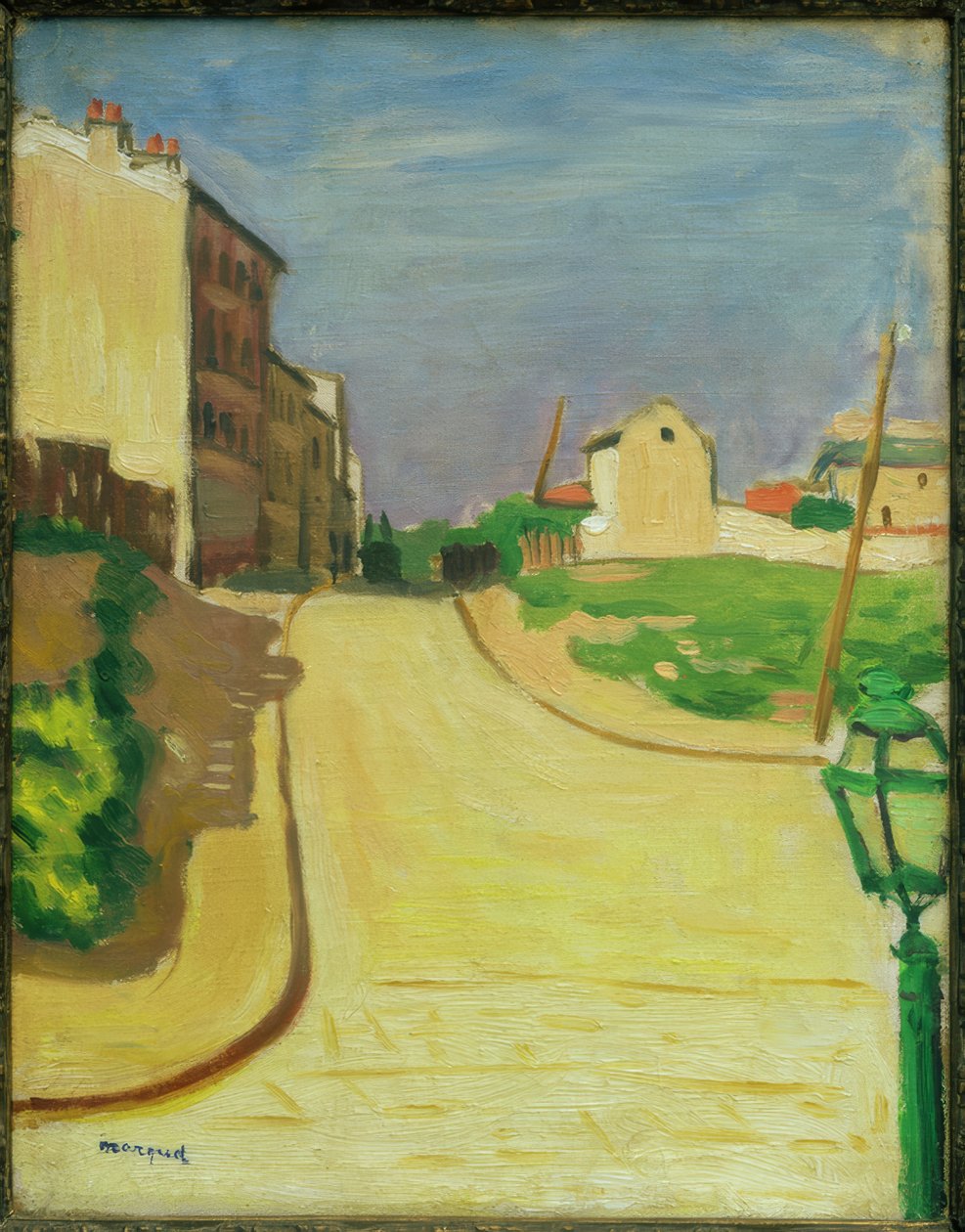 Rua com lanterna verde de Albert Marquet