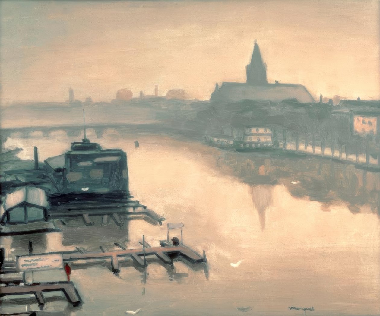 Vista do Amstelhotel de Albert Marquet