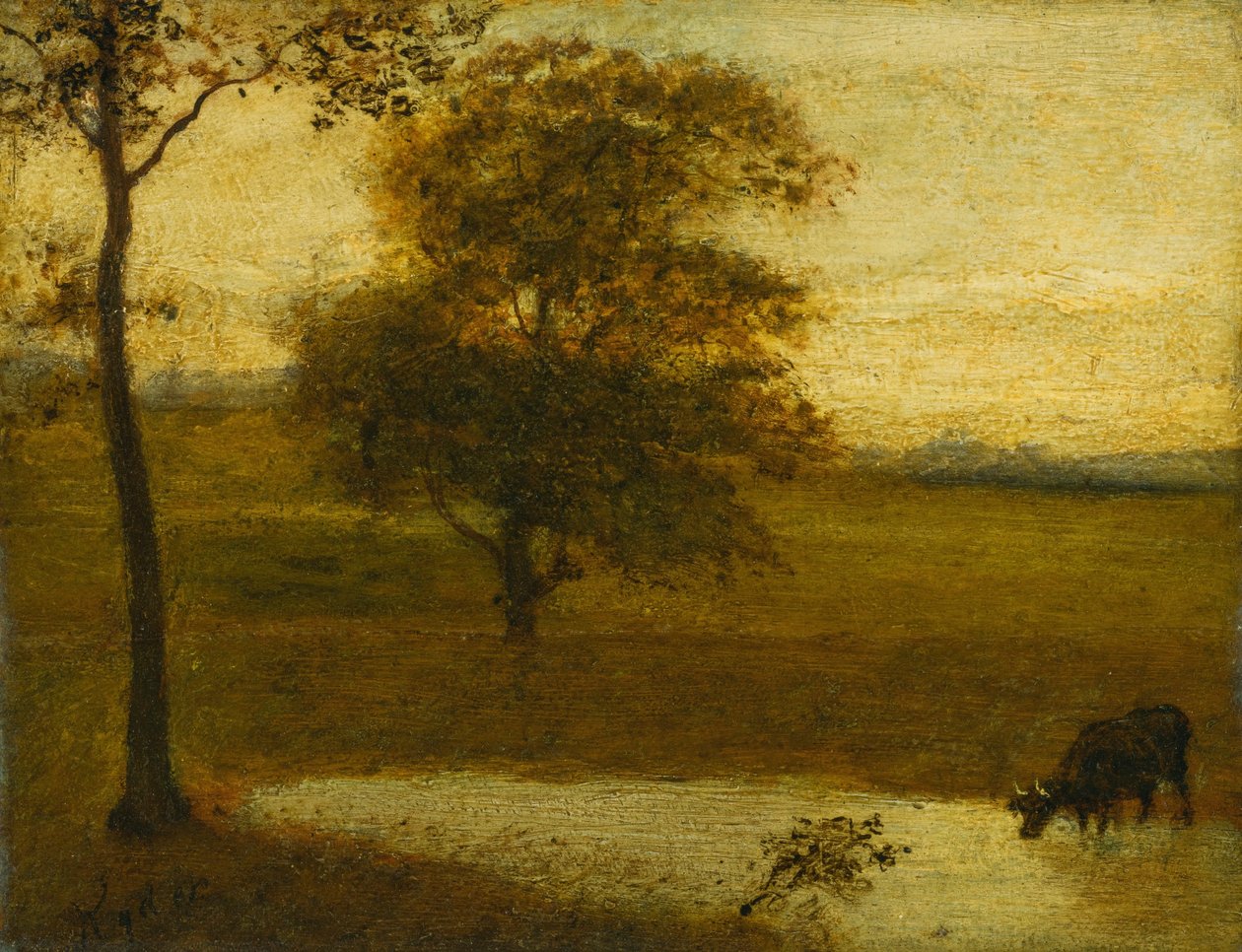 O local de rega de Albert Pinkham Ryder