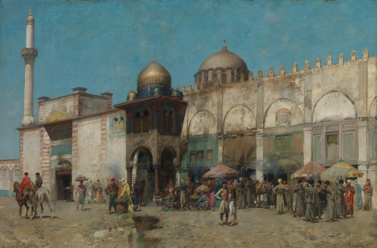 Uma mesquita, 1886. de Alberto Pasini