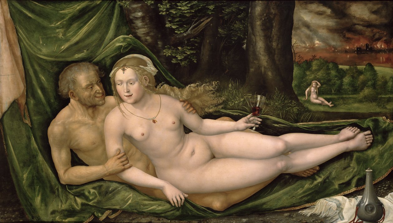Lot e sua filha, 1537, de Albrecht Altdorfer