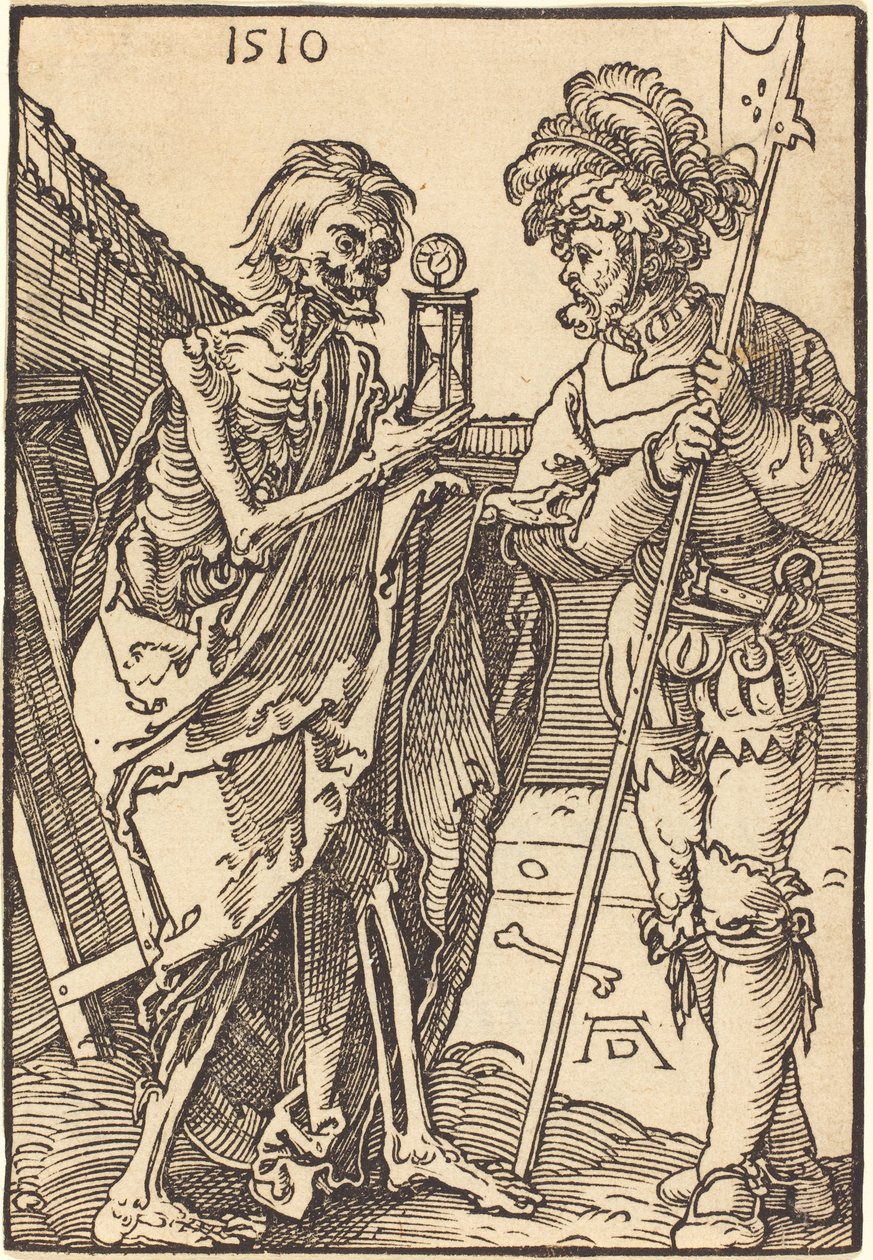 Morte e o Lansquenet de Albrecht Dürer