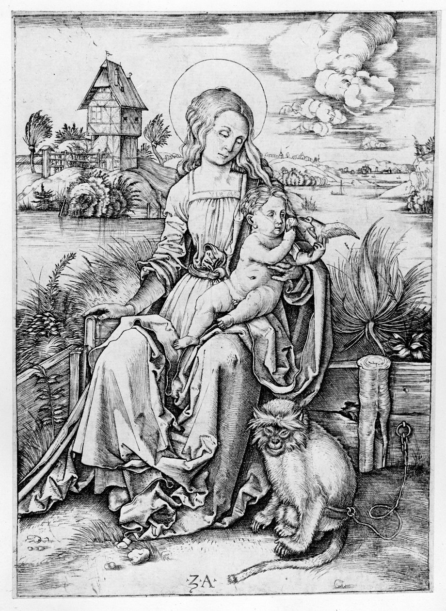Madonna com o macaco de Albrecht Dürer
