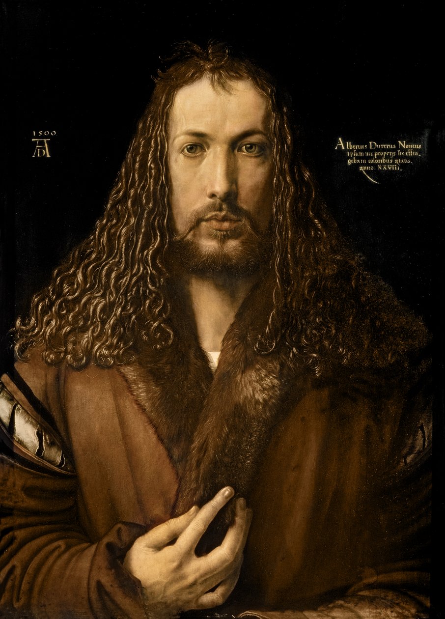 Auto-retrato na idade de vinte e oito de Albrecht Dürer