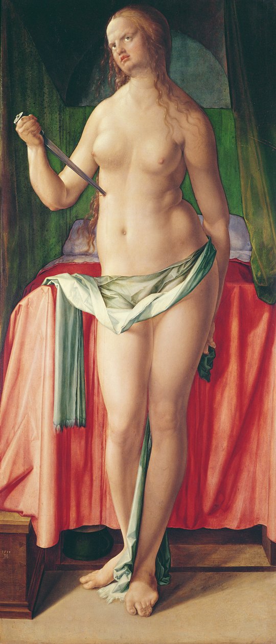 A morte de Lucretia, 1518 de Albrecht Dürer