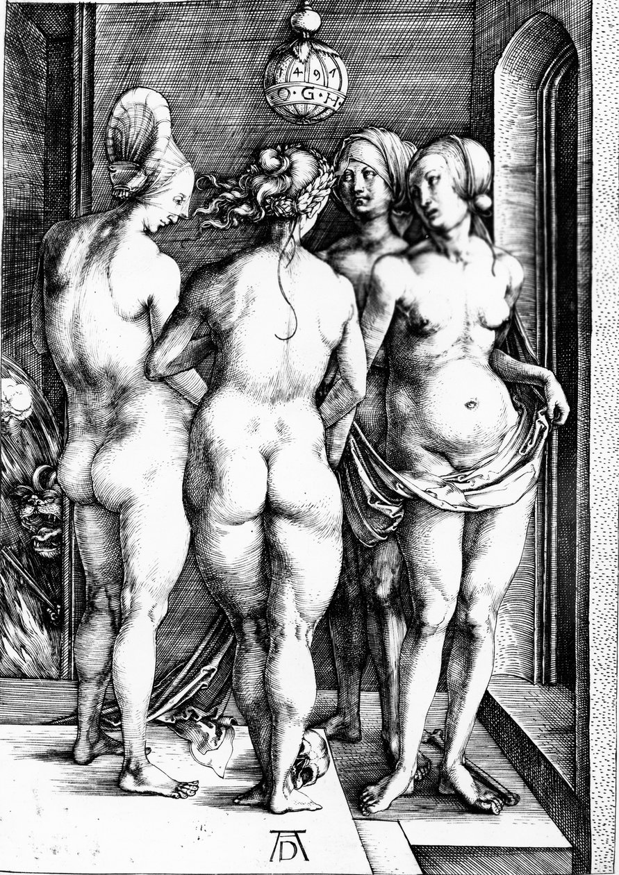 As quatro bruxas, 1497 de Albrecht Dürer