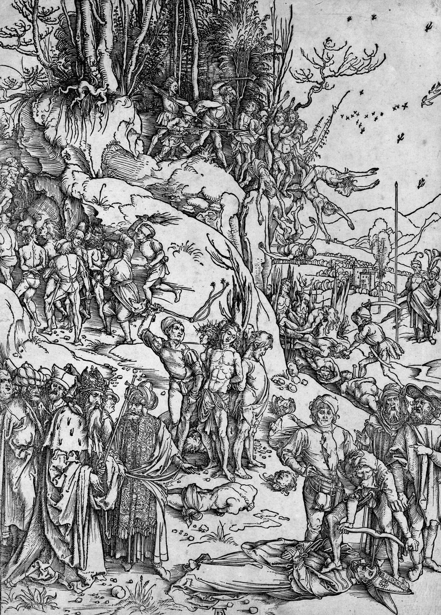O martírio dos dez mil de Albrecht Dürer
