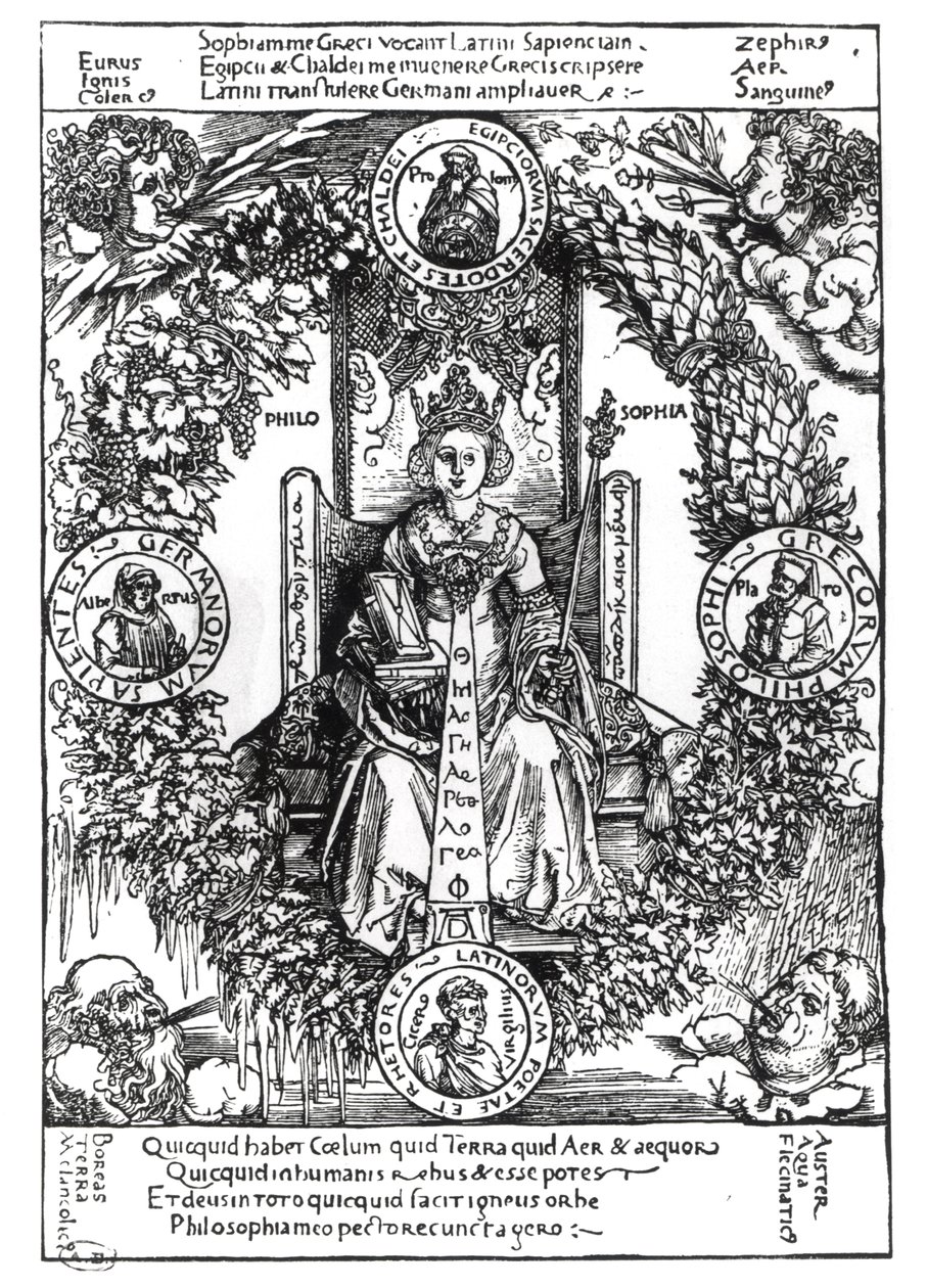 Alegoria da Filosofia, 1502 de Albrecht Dürer