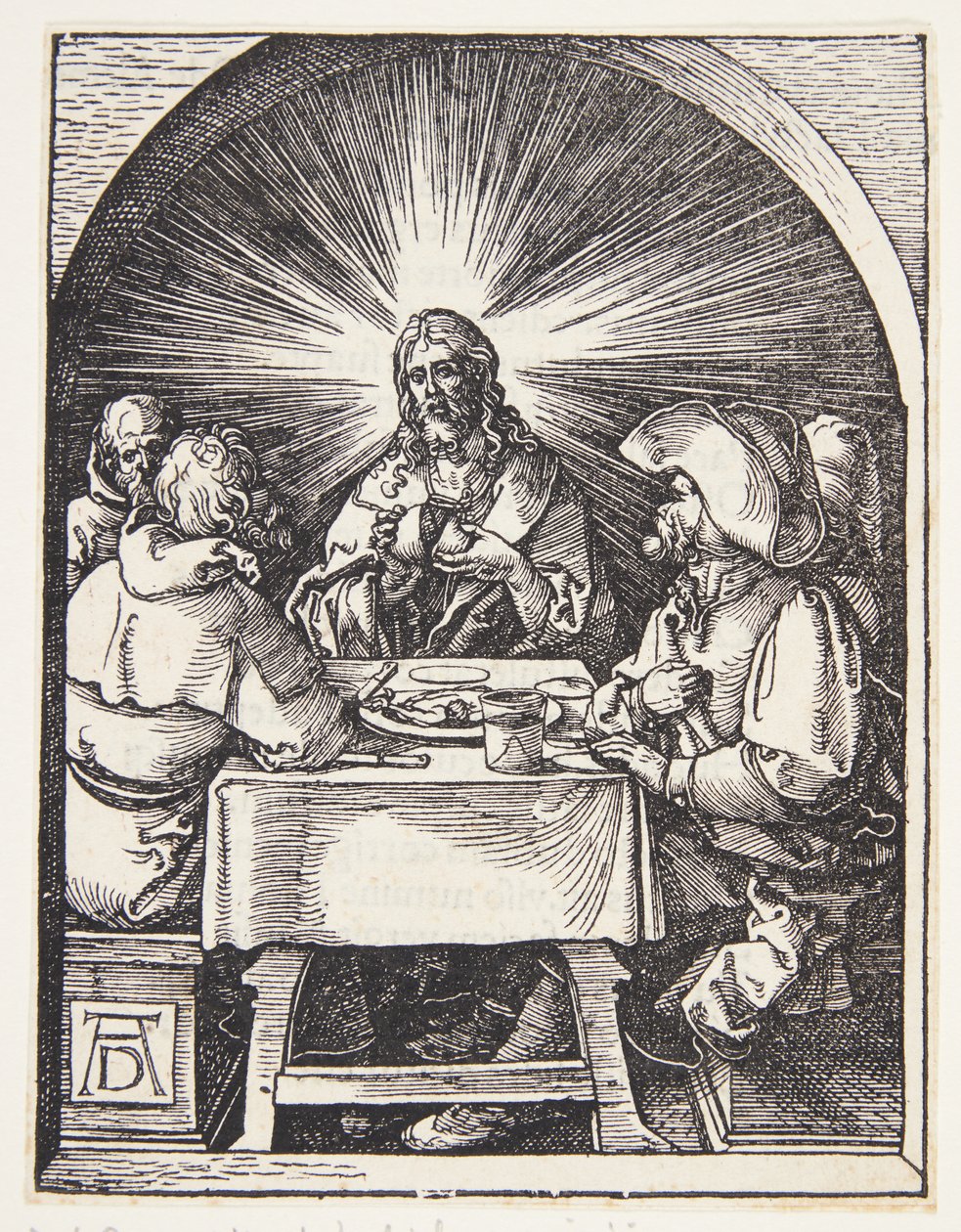 Cristo em Emaús de Albrecht Dürer