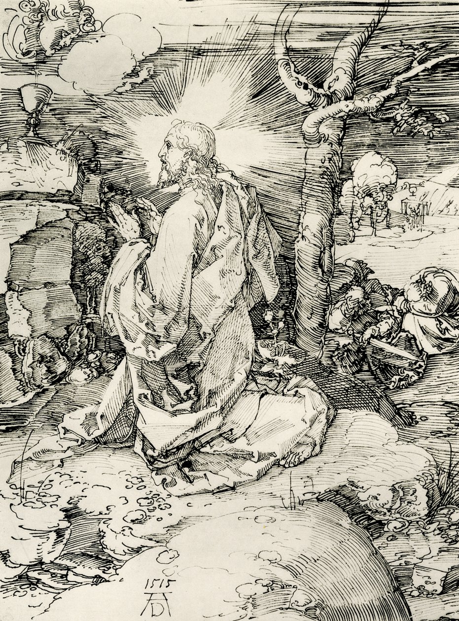 Cristo no Monte das Oliveiras de Albrecht Dürer