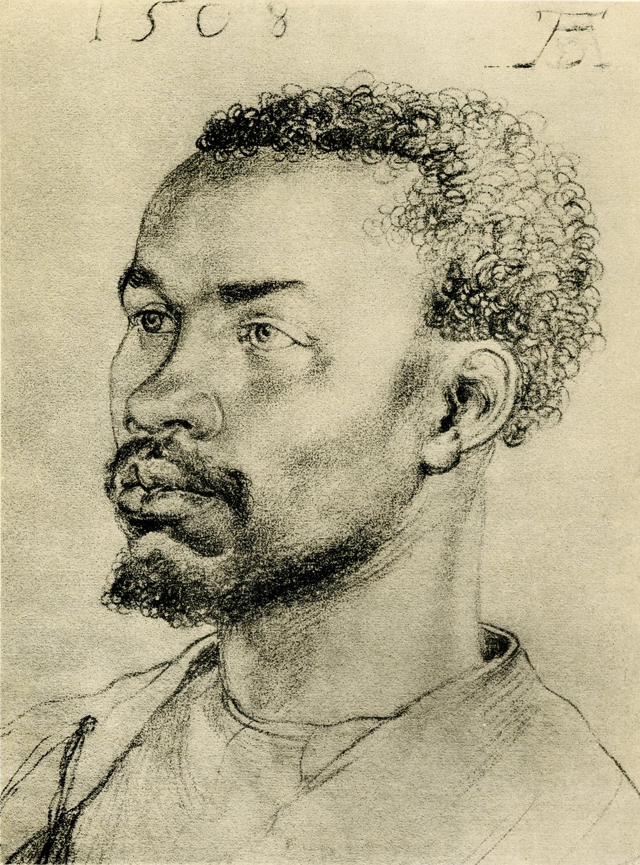 Cabeça de um negro africano de Albrecht Dürer