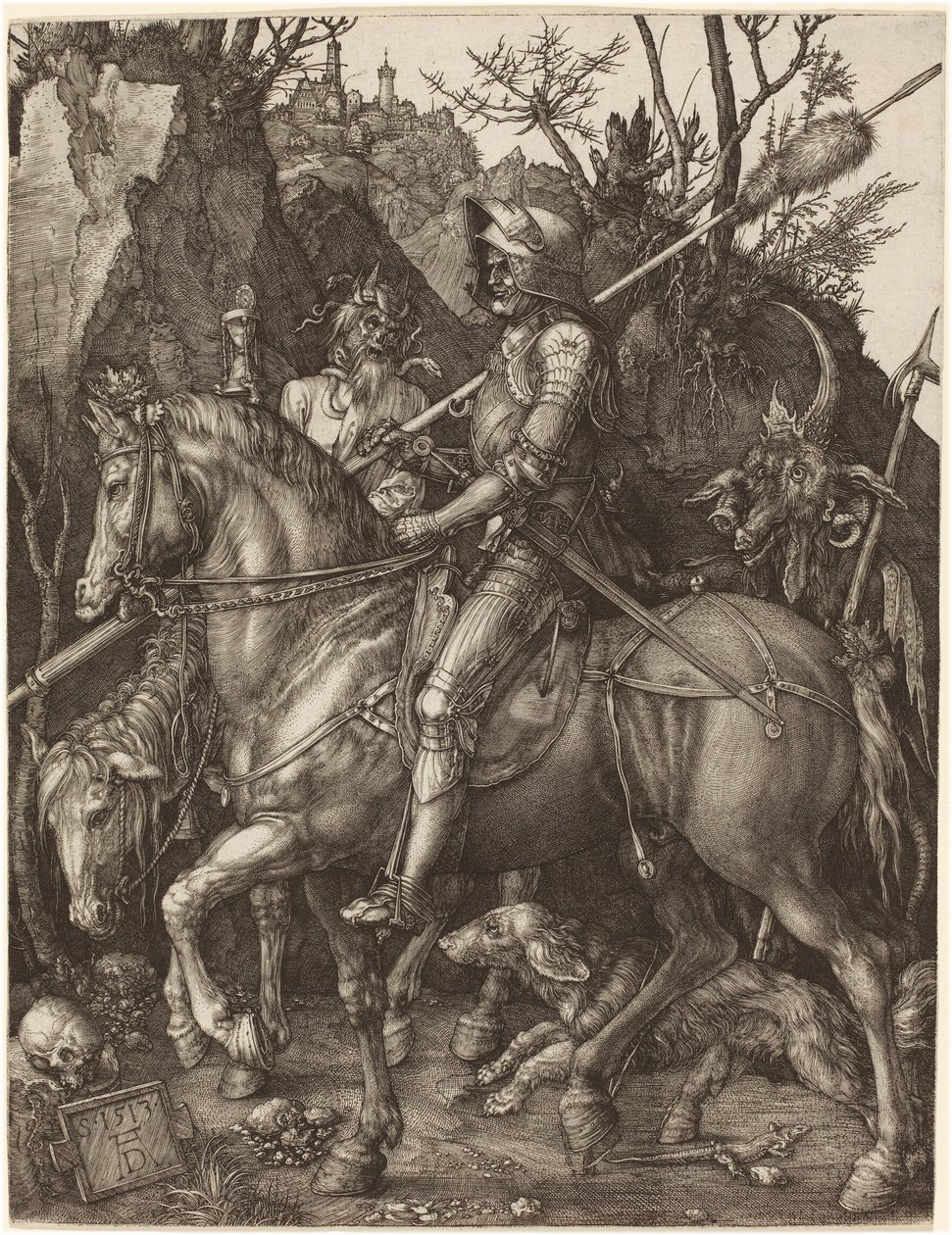 Cavaleiro, Morte e Diabo de Albrecht Dürer