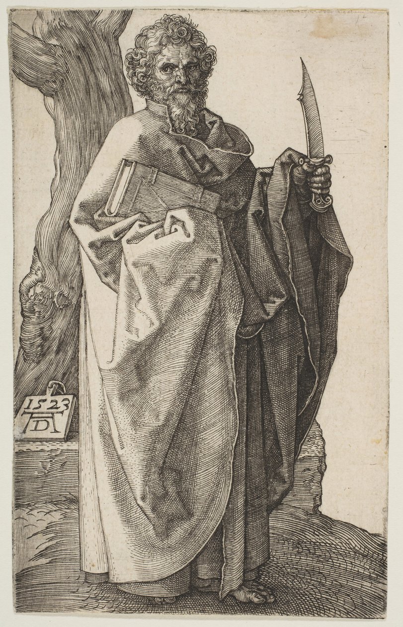 São Bartolomeu, 1523. de Albrecht Dürer