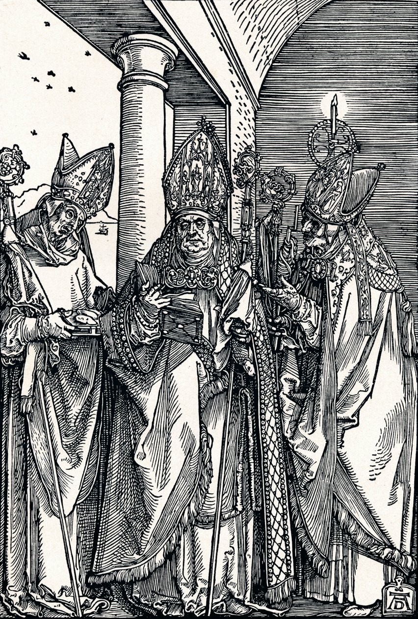 São Nicolau, Ulrich e Erasmus, 1508 1906. de Albrecht Dürer