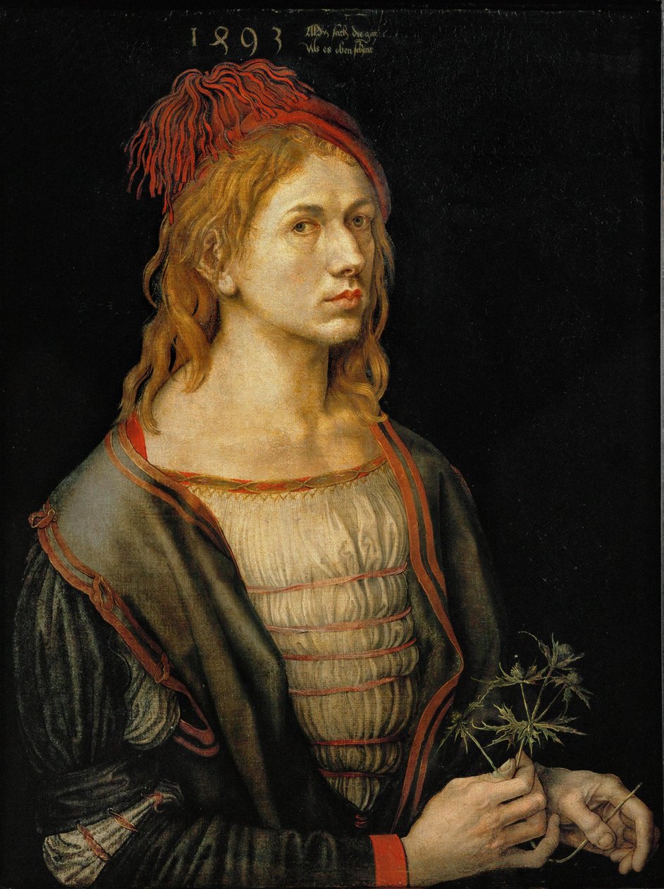 Auto-retrato com cardo de Albrecht Dürer