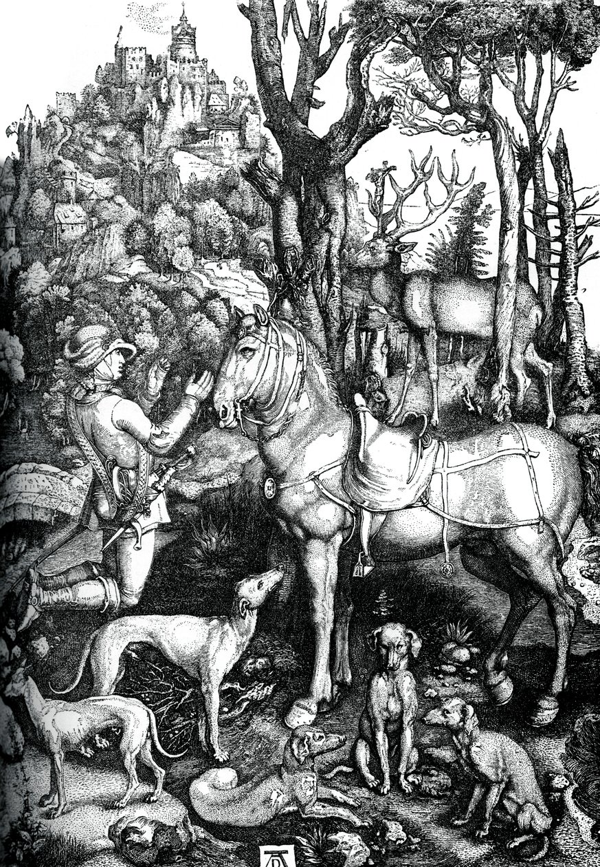 St Eustace, c1501, 1870. de Albrecht Dürer