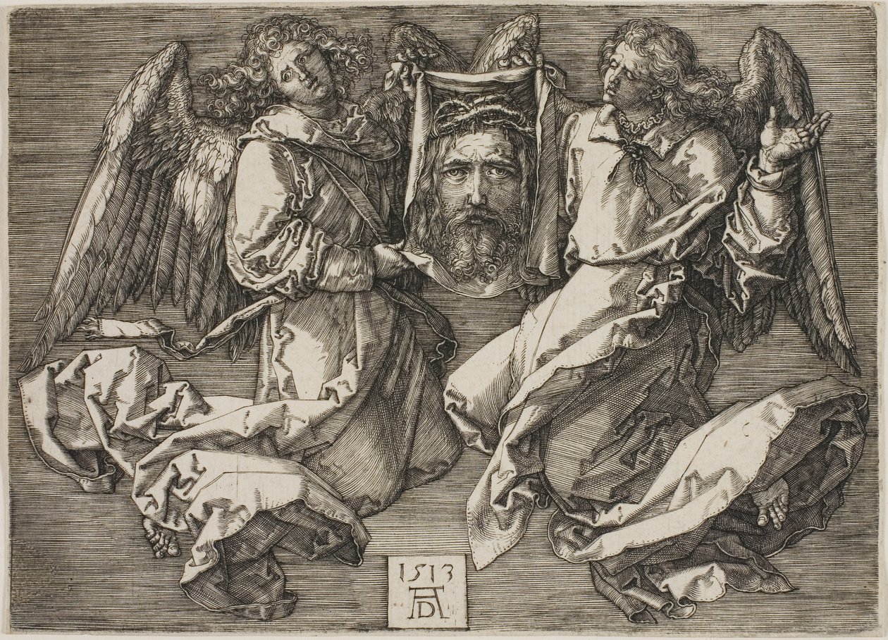 Sudário exibido por dois anjos de Albrecht Dürer